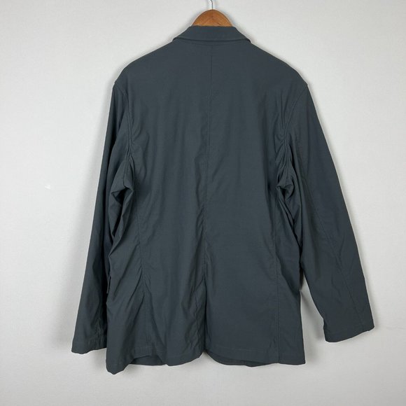 Eddie Bauer Travex Blazer Mens 44 Gray 3-Button Sport Coat Nylon Stretch Travel - Picture 4 of 14